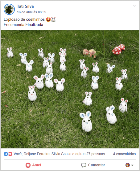 Amigurumi exposição de coelhos